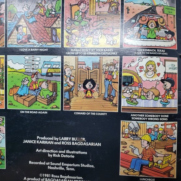 RARE 1981 The Chipmunks URBAN CHIPMUNK RCA Records 12" LP Vinyl Record VTG 80s - Picture 6 of 10